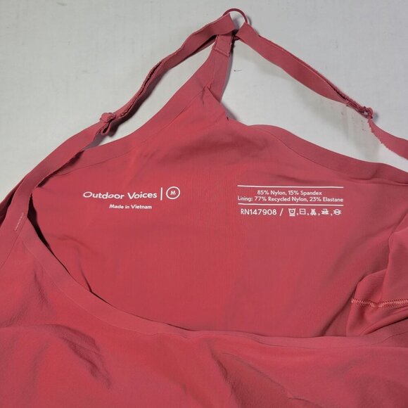 Outdoor Voices Coral Athletic Volley Dress With Shorts Tennis Pickleball Size L - Picture 9 of 10